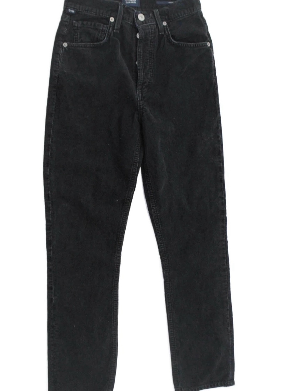Citizens Of Humanity Jolene Corduroy Jeans in Washed Black Size 23 - Picture 5 of 11